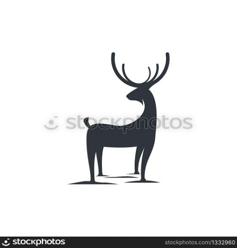 Deer logo vector illustraation design