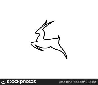 Deer symbol illustraation design
