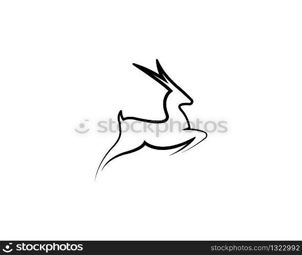 Deer symbol illustraation design