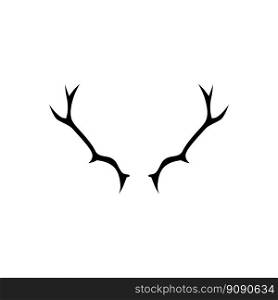 deer wildlife animal glyph icon vector. deer wildlife animal sign. isolated symbol illustration. deer wildlife animal glyph icon vector illustration