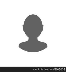 Default avatar profile icon vector isolated on white background