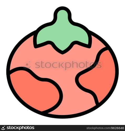 Defective ball icon outline vector. Control product. Safety electronic color flat. Defective ball icon vector flat