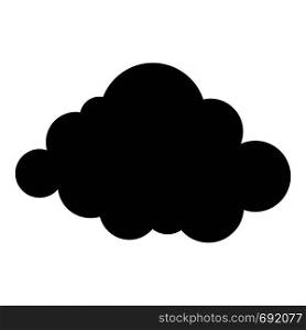 Deformed cloud icon. Simple illustration of deformed cloud vector icon for web. Deformed cloud icon, simple style.