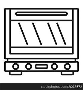 Defrost oven icon outline vector. Electric convection stove. Grill gas oven. Defrost oven icon outline vector. Electric convection stove
