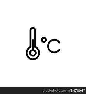 degrees Celsius icon vector design templates white on background