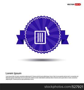 delete icon - Purple Ribbon banner