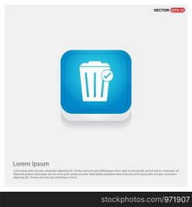 Delete icon with trash bin