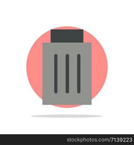 Delete, Interface, Trash, User Abstract Circle Background Flat color Icon