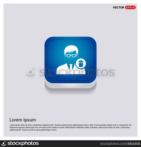 Delete user icon. 