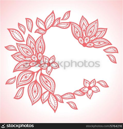 Delicate lace background abstract ornament.