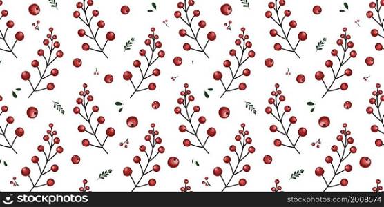 delicate pattern for textiles. Red berries seamless pattern. childrens. Forest berries on a white background.. delicate pattern for textiles. Red berries seamless pattern. childrens. Forest berries on a white background