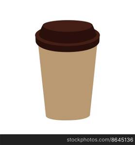 Delicious coffee paper cup icon. Drink vector illustration design.. Delicious coffee paper cup icon. Drink vector illustration design