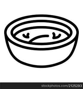 Delicious cream soup icon outline vector. Carrot bowl. Vegetable plate. Delicious cream soup icon outline vector. Carrot bowl
