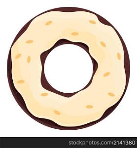 Delicious donut icon cartoon vector. Cream food. Candy icing. Delicious donut icon cartoon vector. Cream food