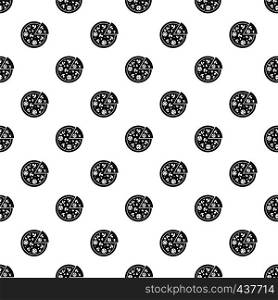 Delicious italian pizza lifted slice one pattern seamless in simple style vector illustration. Delicious italian pizza lifted slice one pattern