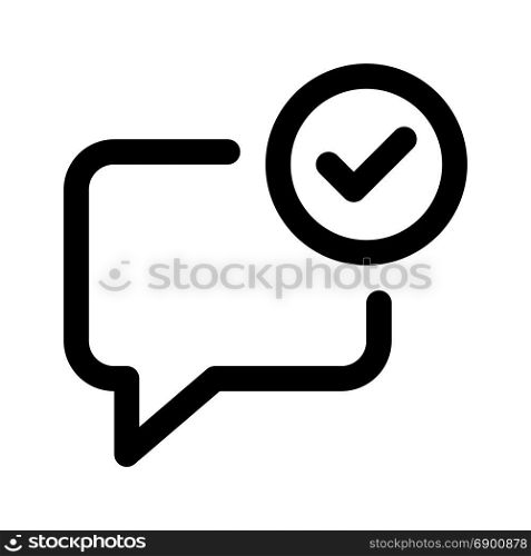 delivered chat, icon on isolated background