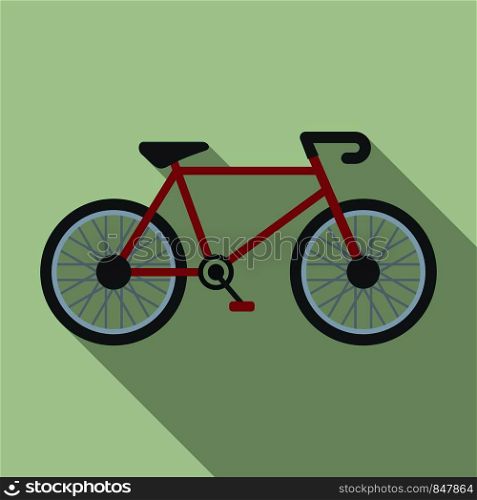 Delivery bike icon. Flat illustration of delivery bike vector icon for web design. Delivery bike icon, flat style