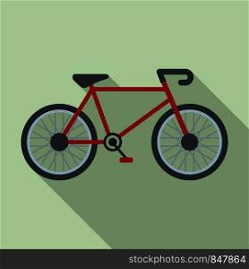 Delivery bike icon. Flat illustration of delivery bike vector icon for web design. Delivery bike icon, flat style