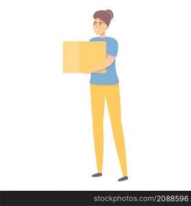 Delivery box icon cartoon vector. Package order. Online shop. Delivery box icon cartoon vector. Package order