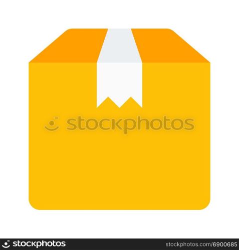 delivery box, icon on isolated background
