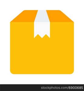 delivery box, icon on isolated background