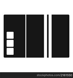 Delivery box icon simple vector. Cardboard package. Empty carton. Delivery box icon simple vector. Cardboard package