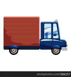 Delivery car icon. Cartoon illustration of delivery car vector icon for web design. Delivery car icon, cartoon style