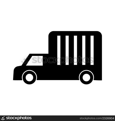 Delivery cargo truck icon