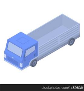 Delivery cargo truck icon. Isometric of delivery cargo truck vector icon for web design isolated on white background. Delivery cargo truck icon, isometric style