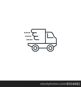 Delivery creative icon from icons Royalty Free Vector Image