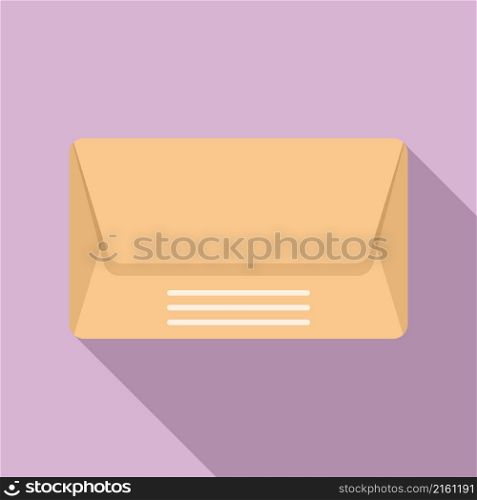 Delivery envelope icon flat vector. Mail letter. Email paper. Delivery envelope icon flat vector. Mail letter