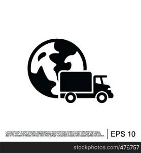 Delivery, global, international, shipping icon