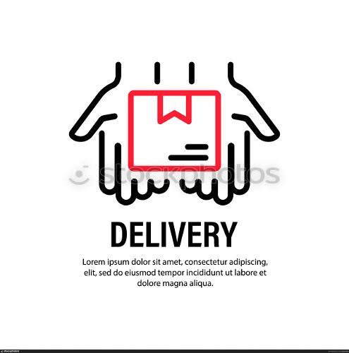 Delivery icon. Hands with box. Order. Fast service. Bussiness concept. Vector on isolated white background. EPS 10.. Delivery icon. Hands with box. Order. Fast service. Bussiness concept. Vector on isolated white background. EPS 10