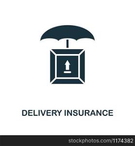 Delivery Insurance icon. Monochrome style design from logistics delivery collection. UI. Pixel perfect simple pictogram delivery insurance icon. Web design, apps, software, print usage.. Delivery Insurance icon. Monochrome style design from logistics delivery icon collection. UI. Pixel perfect simple pictogram delivery insurance icon. Web design, apps, software, print usage.