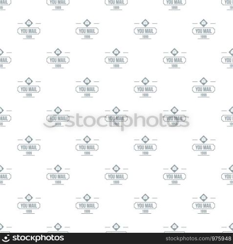 Delivery mail pattern vector seamless repeat for any web design. Delivery mail pattern vector seamless
