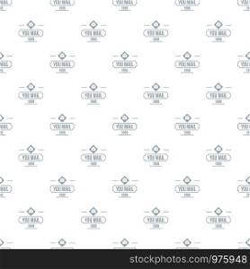 Delivery mail pattern vector seamless repeat for any web design. Delivery mail pattern vector seamless