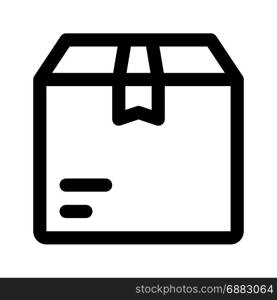 delivery parcel, icon on isolated background