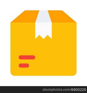 delivery parcel, icon on isolated background
