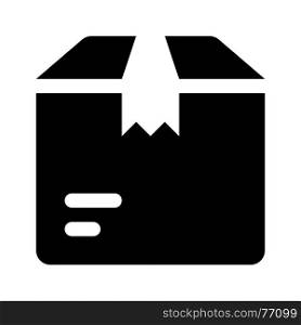 delivery parcel, icon on isolated background
