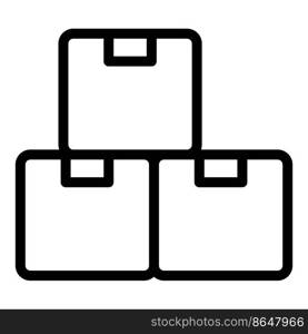 Delivery parcel icon outline vector. Relocation service. Box cargo. Delivery parcel icon outline vector. Relocation service