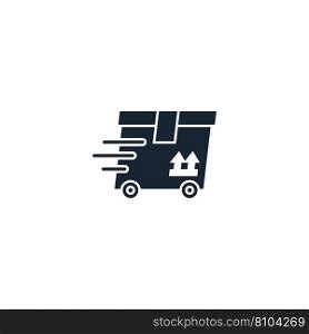Delivery service creative icon filled from Vector Image