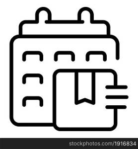 Delivery service icon outline vector. Order shipment. Cargo transport. Delivery service icon outline vector. Order shipment
