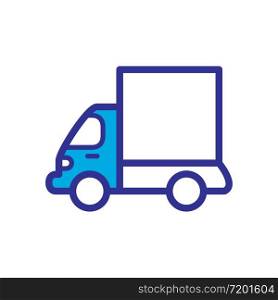 delivery truck icon, color style