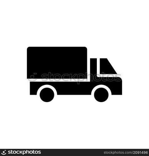 delivery truck icon vector solid style
