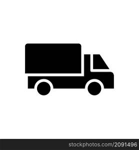 delivery truck icon vector solid style
