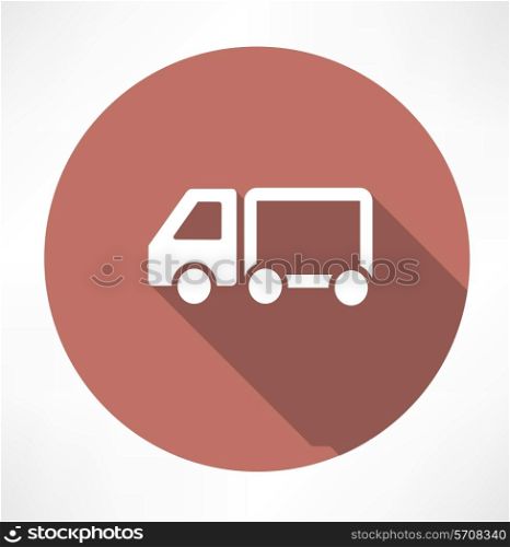 delivery truck icons. Flat modern style vector illustration