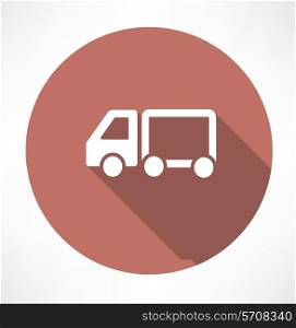 delivery truck icons. Flat modern style vector illustration