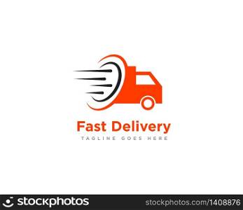 Delivery Truck Logo Icon Design Vector