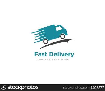 Delivery Truck Logo Icon Design Vector