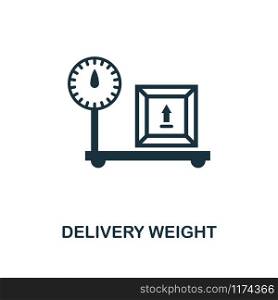 Delivery Weight icon. Monochrome style design from logistics delivery collection. UI. Pixel perfect simple pictogram delivery weight icon. Web design, apps, software, print usage.. Delivery Weight icon. Monochrome style design from logistics delivery icon collection. UI. Pixel perfect simple pictogram delivery weight icon. Web design, apps, software, print usage.